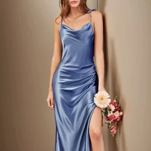 Robe demoiselle d'honneur chic midi