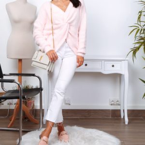 Pull col réversible cache-cœur et Col rond