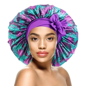 Grand bonnet Satin African Queen