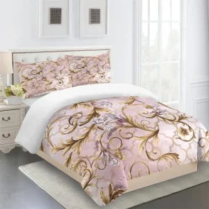 Housse de Couette Satin Imprimé Douceur d'Intérieur