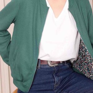 Bomber réversible VERT – Femme