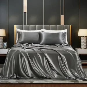 Parure de Lit Satin Nuances de Gris