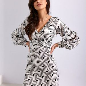 Robe courte motif vintage