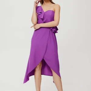 Robe de cocktail asymétrique