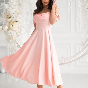 Robe de soirée mariage midi chic