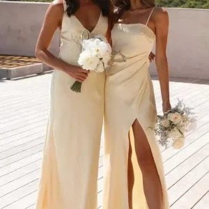 Robe demoiselle d'honneur champagne