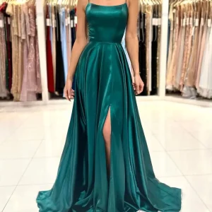 Robe invitée de mariage vert émeraude