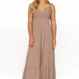 Robe longue taille empire