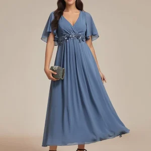 Robe pour invitée au mariage bleue