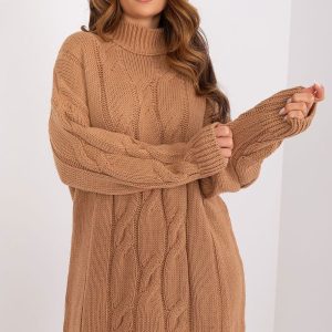 Robe pull col roulé