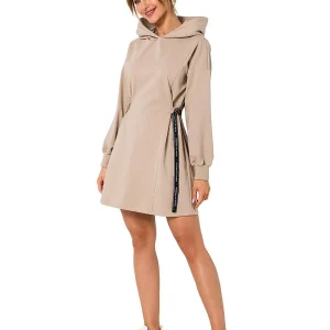 Robe sweat beige courte casual