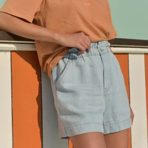 Short Lou bleach denim