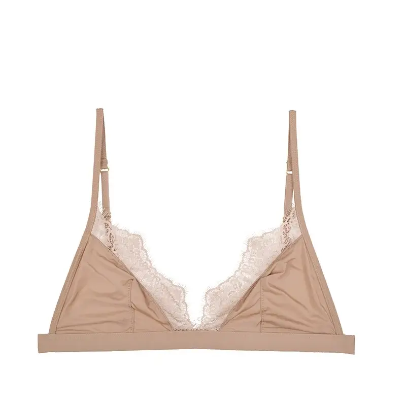 Soutien-gorge Satin Dentelle Minimaliste – Image 3