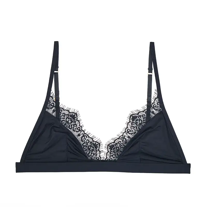 Soutien-gorge Satin Dentelle Minimaliste – Image 5