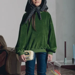 Sweat fille Maxime olive