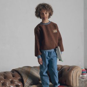 Sweat garçon Maxime chocolat au lait