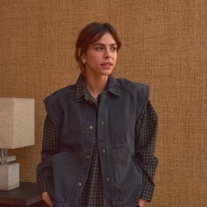 Veste June denim gris